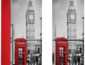 Τηλεφωνικός θάλαμος στο Λονδίνο, Πόλεις – Ταξίδια, Αυτοκόλλητα ψυγείου, 50 x 85 εκ.