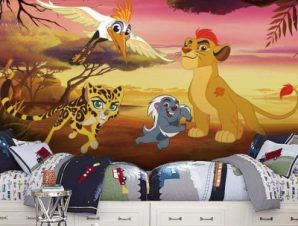 Η χαρούμενη παρέα, The Lion Guard, Παιδικά, Ταπετσαρίες Τοίχου, 100 x 100 εκ.