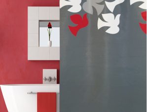 Κουρτίνα Μπάνιου (180×200) San Lorentzo Dove Grey