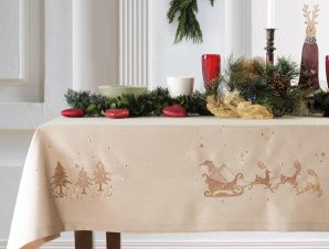 Χριστουγεννιάτικο Τραπεζομάντηλο (140×180) Makis Tselios Deer